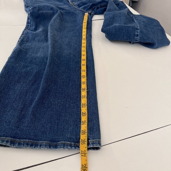 Free People Wales Wide Leg Jeans Womens Sz 28 Medium Wash High Rise Cropped - Picture 13 of 13